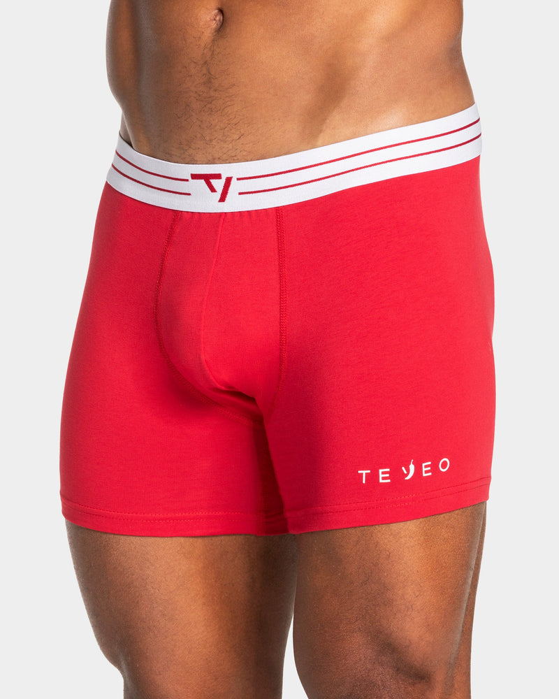 Valentine Boxershorts (3er-Pack) "Chili/Grau Meliert/Schwarz"