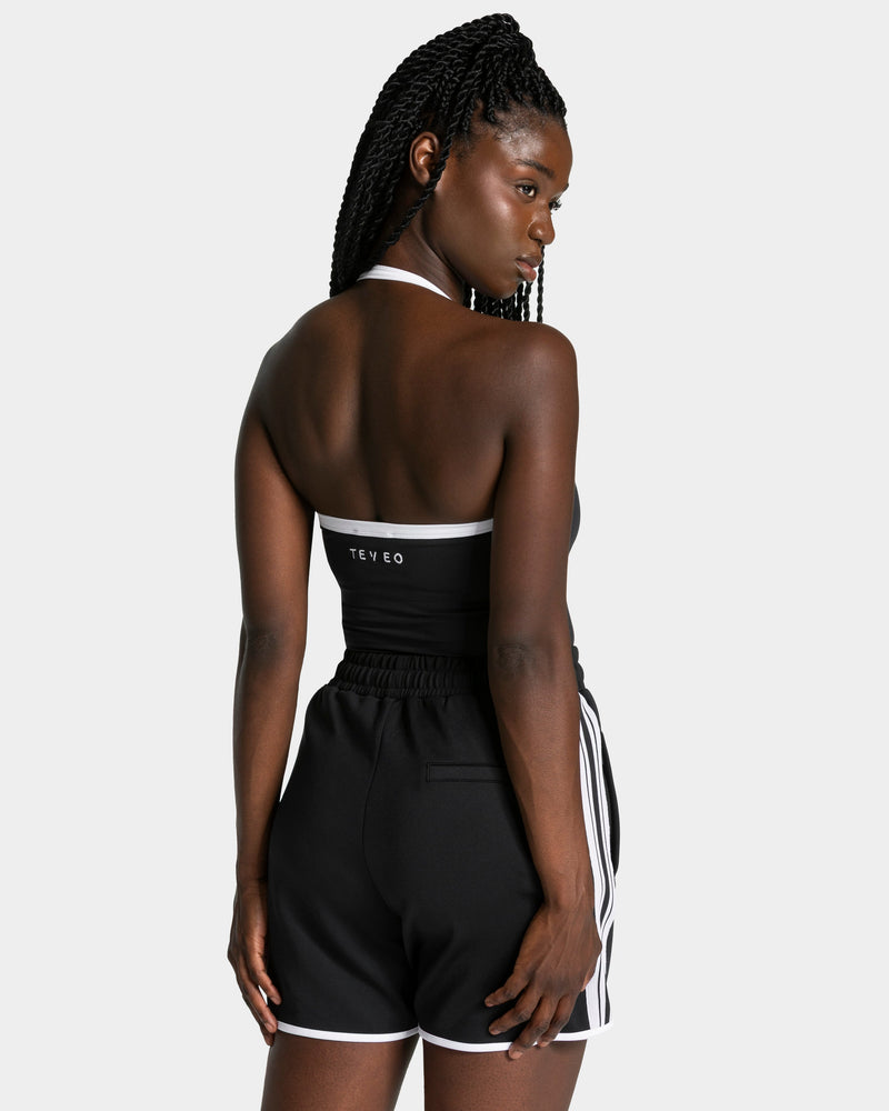 Club Neckholder Top "Schwarz"