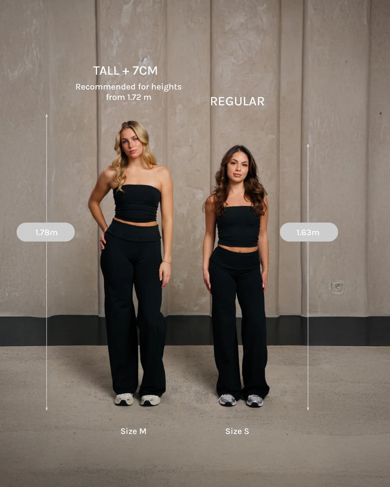 Mellow Fold Over Straight Leg Pants Regular "Pflaume"