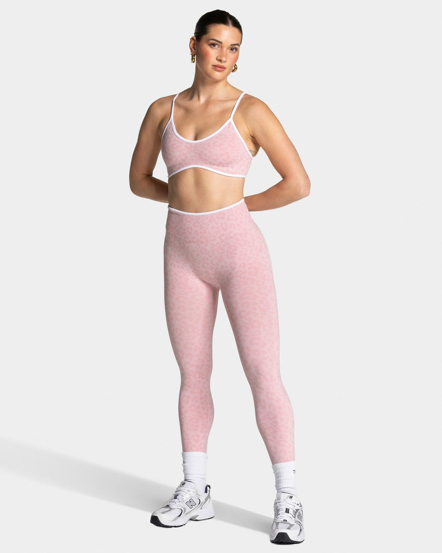 Contrastline Sculpt Scrunch Leggings "Leo Rosa"