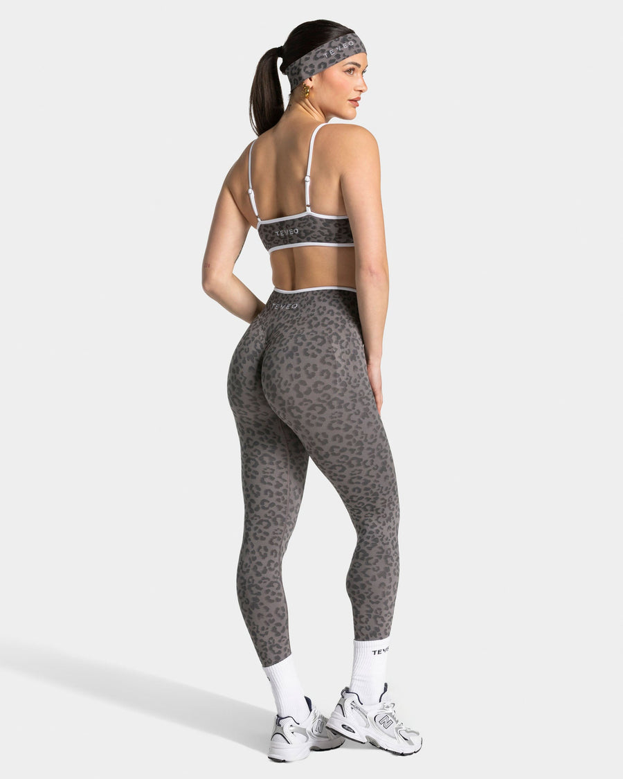 Contrastline Sculpt Scrunch Leggings "Leo Graphit"