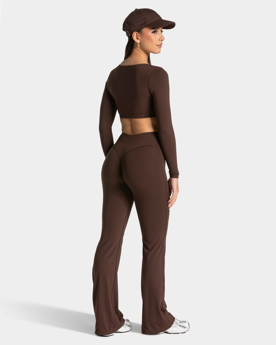 Allrounder Cropped Longsleeve "Espresso"