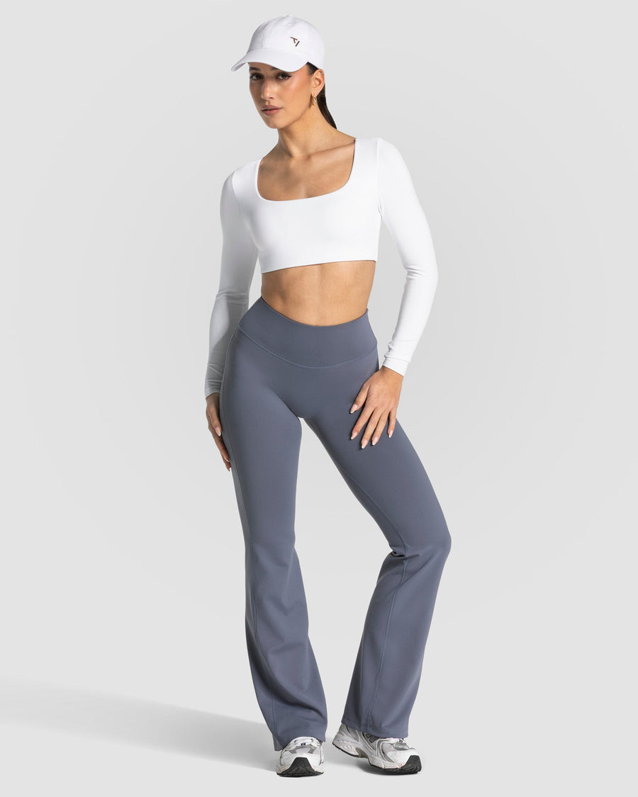 Allrounder Cropped Longsleeve "Weiß"