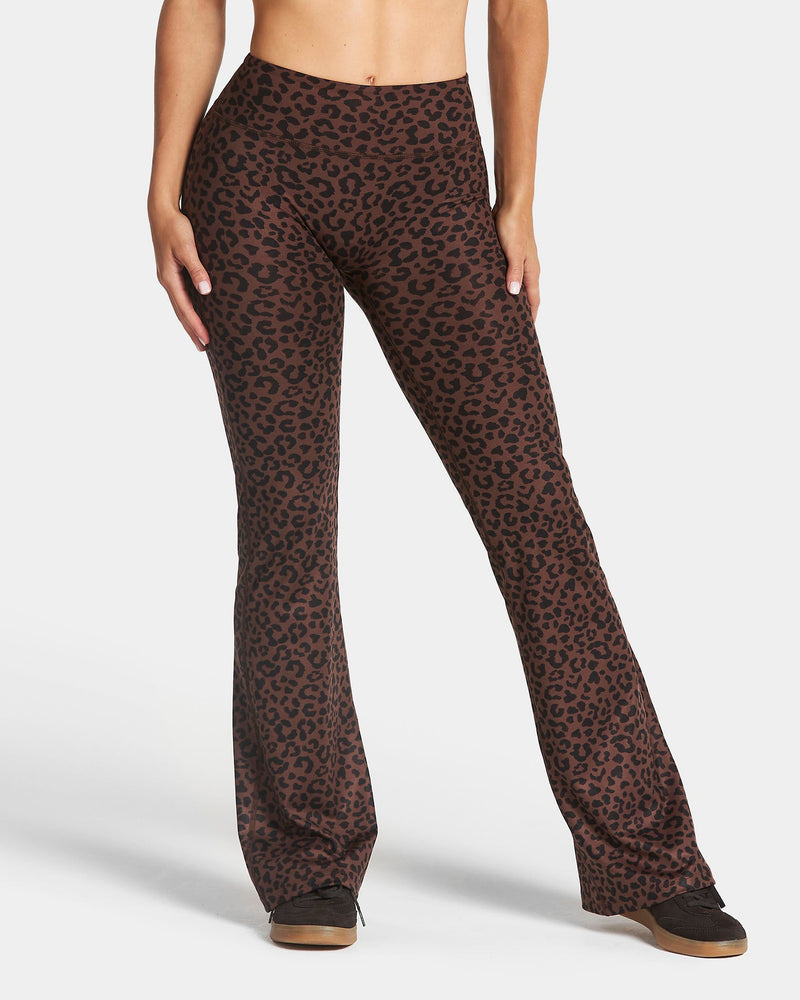 Allrounder Flared Leggings Tall "Leo Walnut"