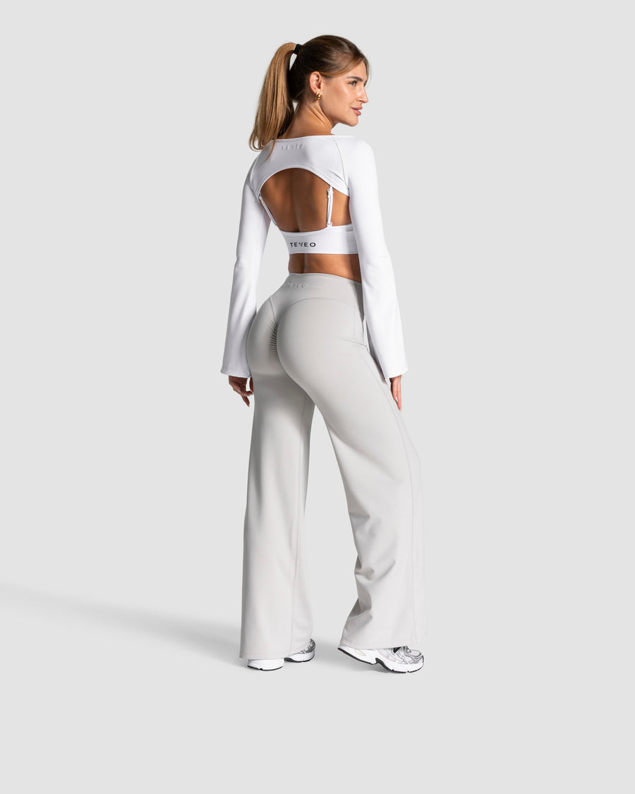 Charming Pro Scrunch Straight Leg Pants "Moon"