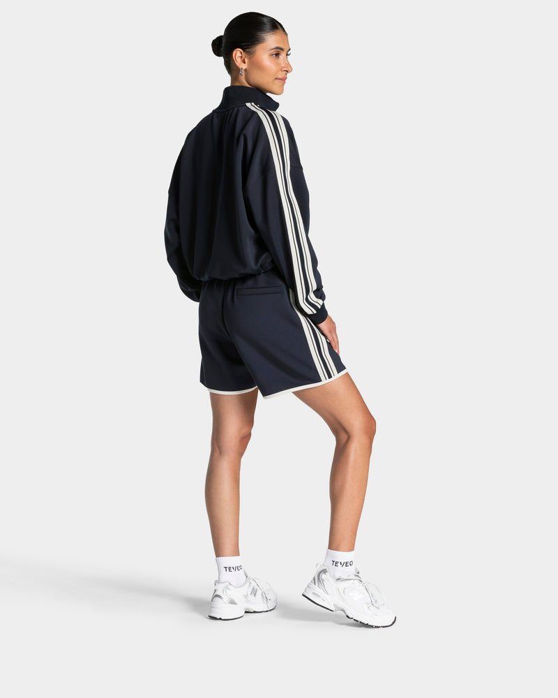 Club Cropped Zip Jacke "Midnight"