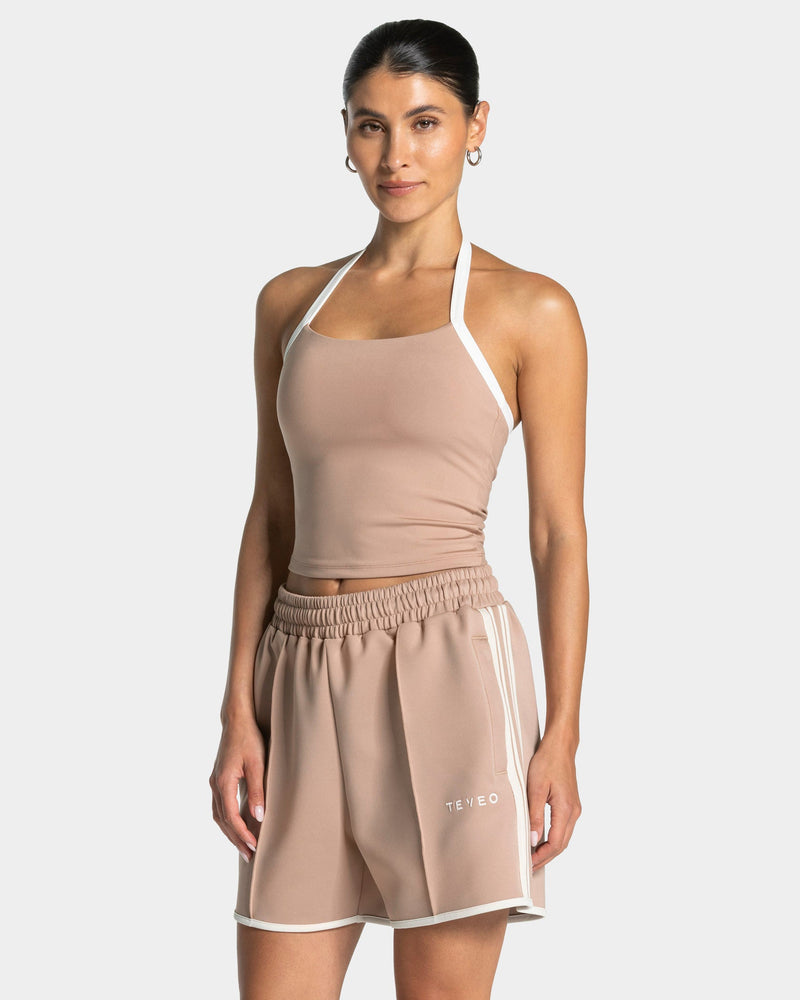 Club Neckholder Top "Beige"