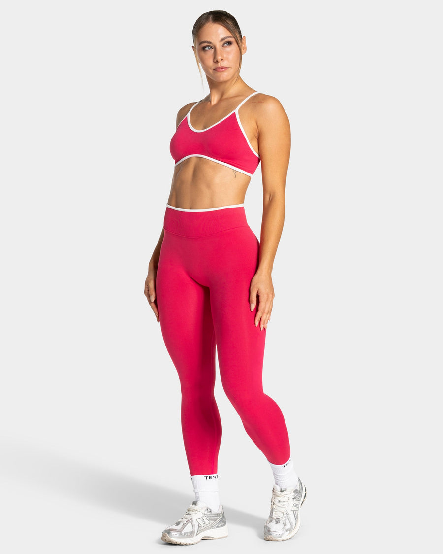 Contrastline Sculpt Scrunch Leggings "Berry"