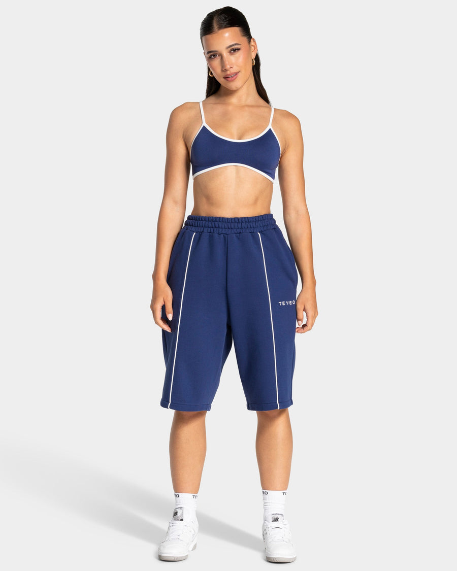 Contrastline Oversized Jorts "Indigo"