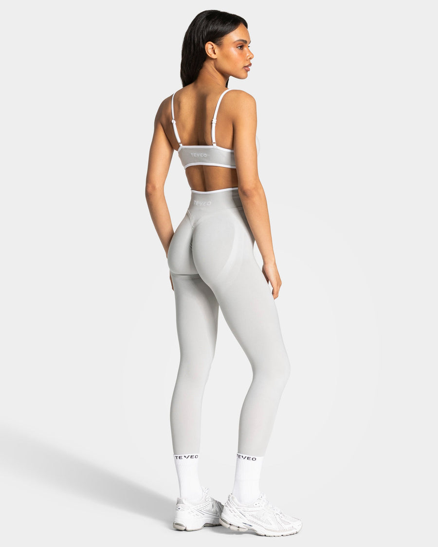Contrastline Sculpt Scrunch Leggings "Moon"