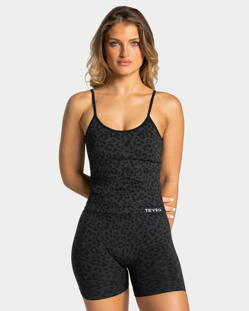 Contrastline Cami Top "Leo Schwarz"