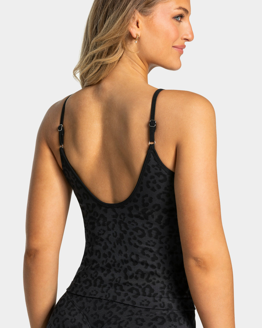 Contrastline Cami Top "Leo Schwarz"