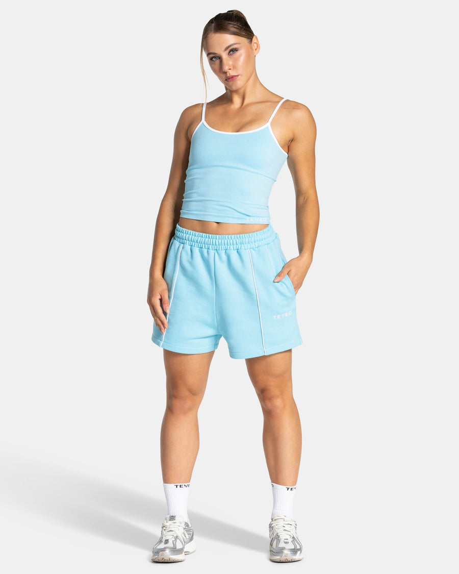 Contrastline Oversized Shorts "Arctic Blue"