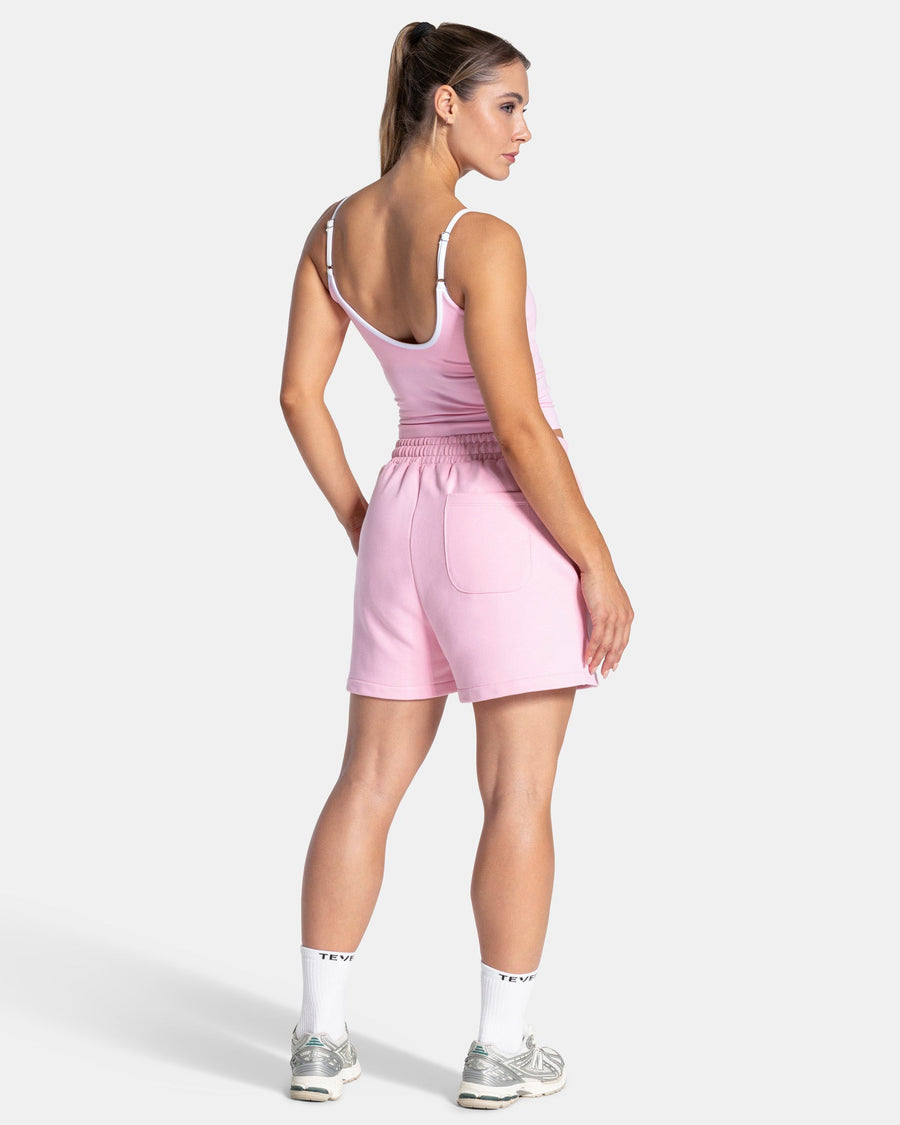 Contrastline Oversized Shorts "True Pink"