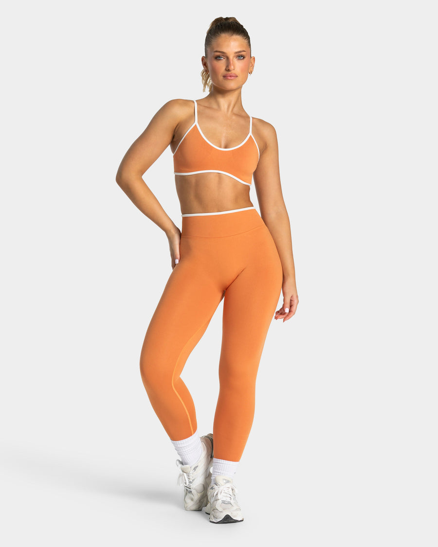 Contrastline Sculpt Scrunch Leggings "Pumpkin Spice"