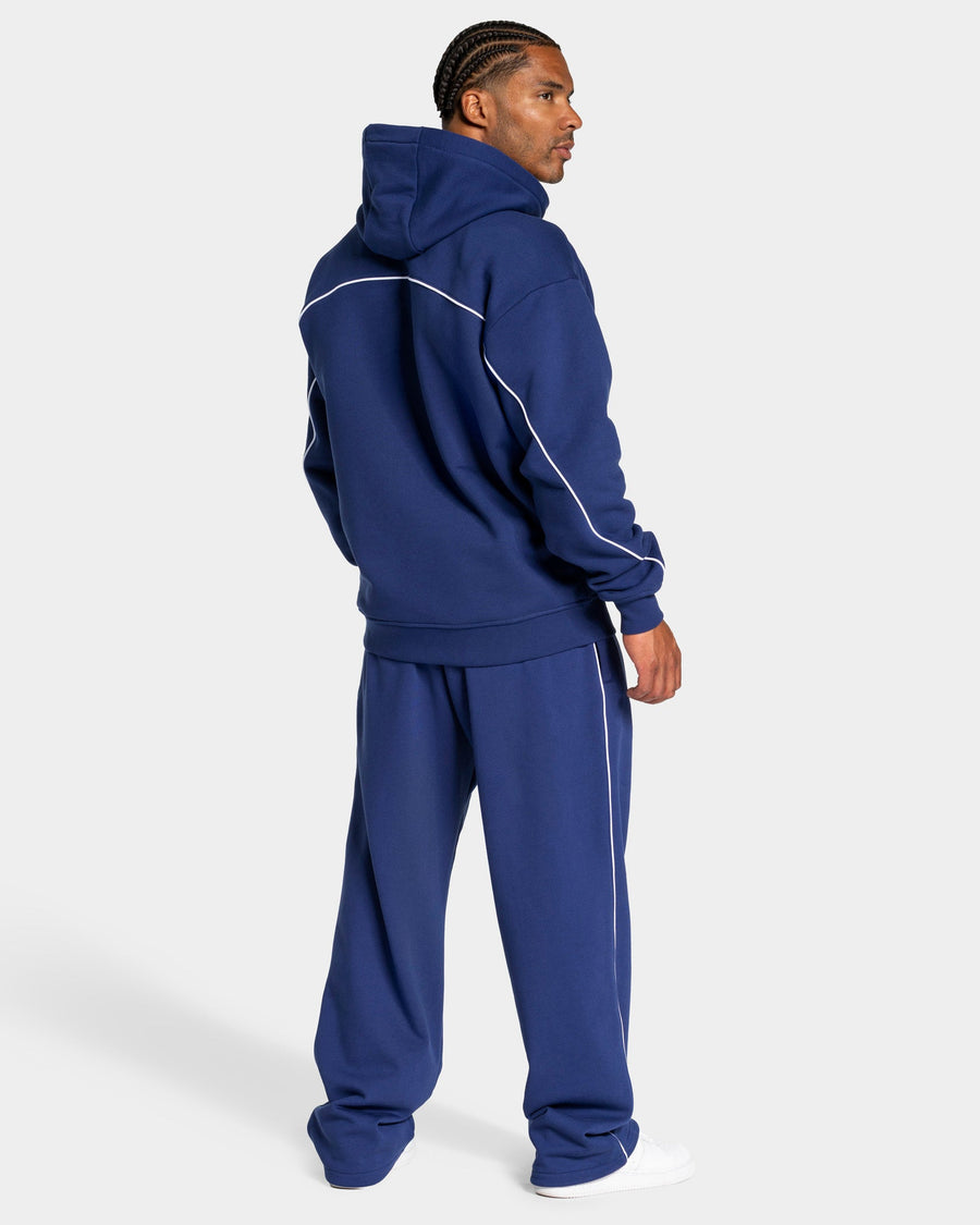 Contrastline Zip Jacke "Indigo"