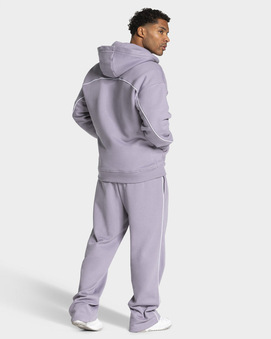 Contrastline Zip Jacke "Lavendel"