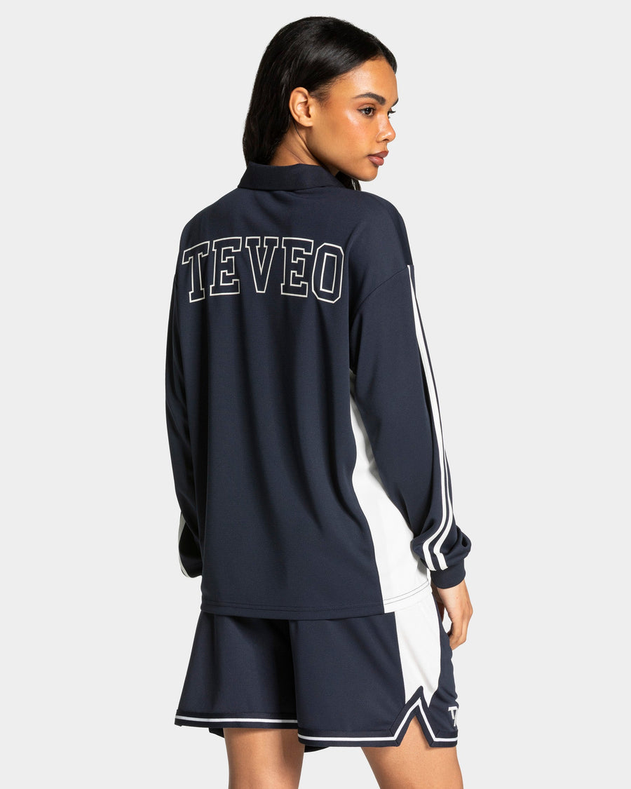 Football Polo Longsleeve "Midnight"