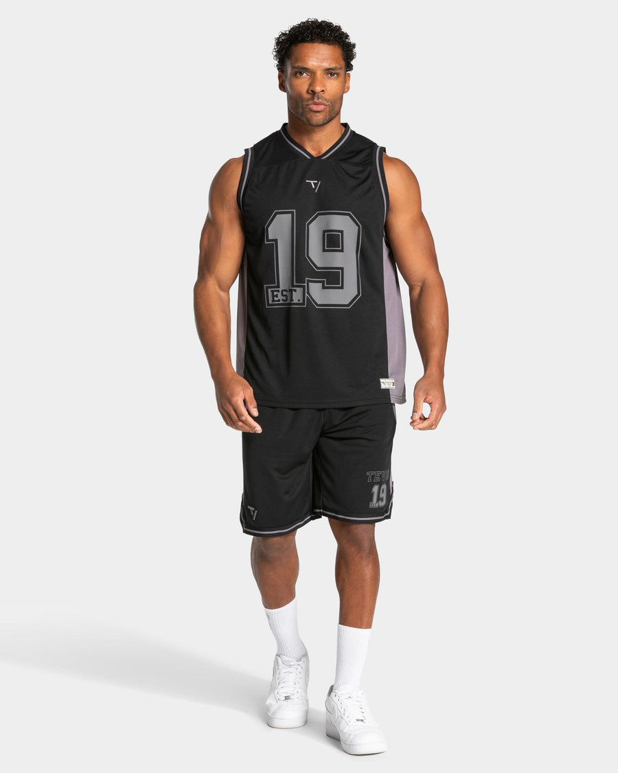 Football Shorts 9 Inch "Schwarz"
