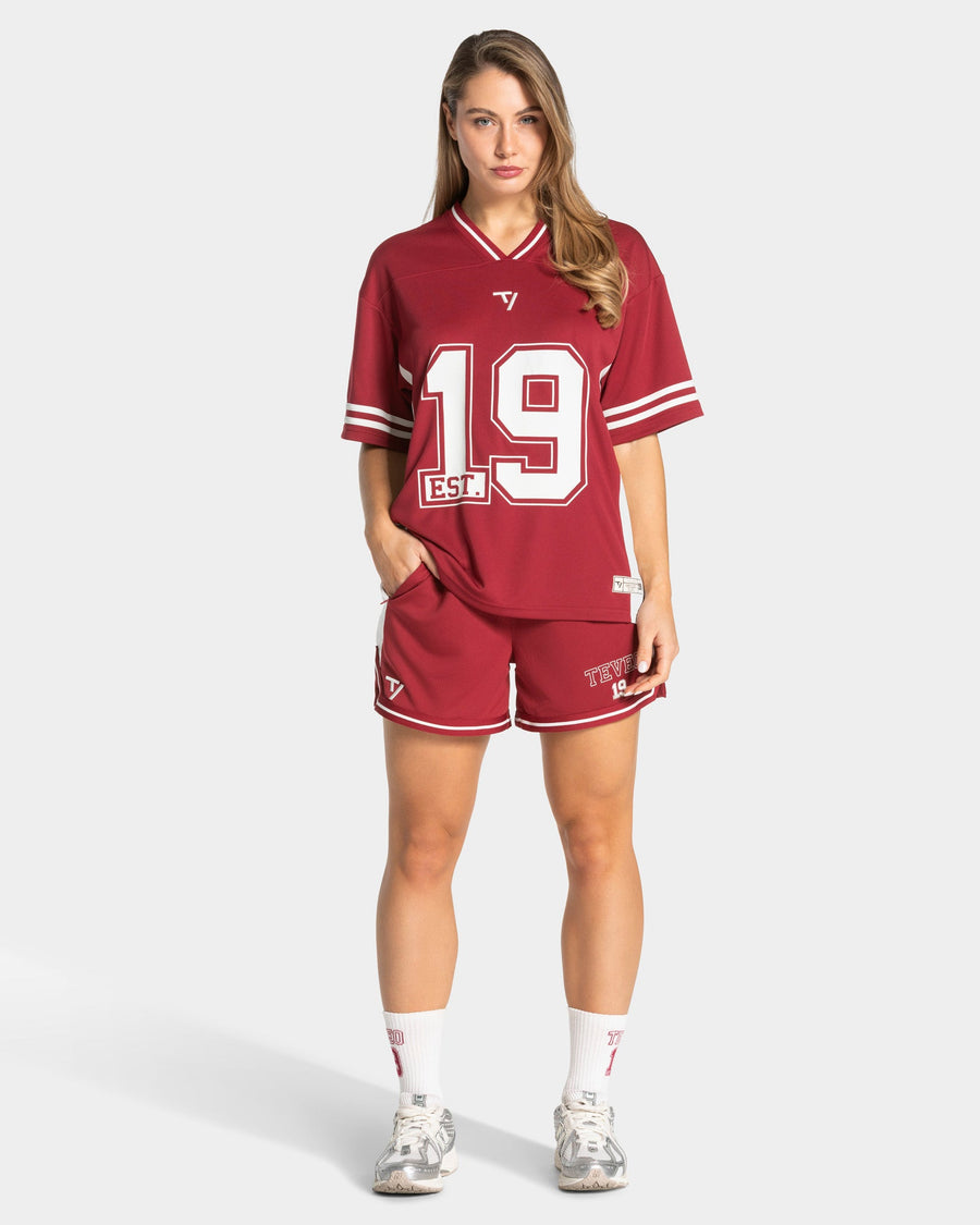 Football Shorts "Cranberry"