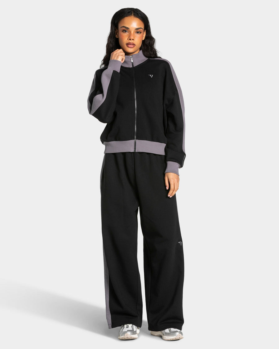 Football Wide Leg Jogger "Schwarz"