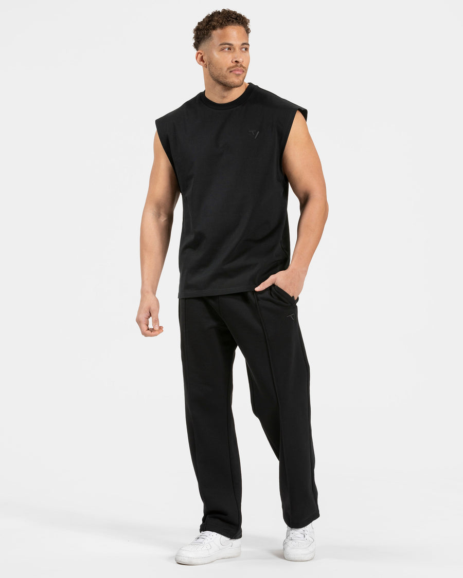 Contrastline Straight Leg Jogger "Schwarz"