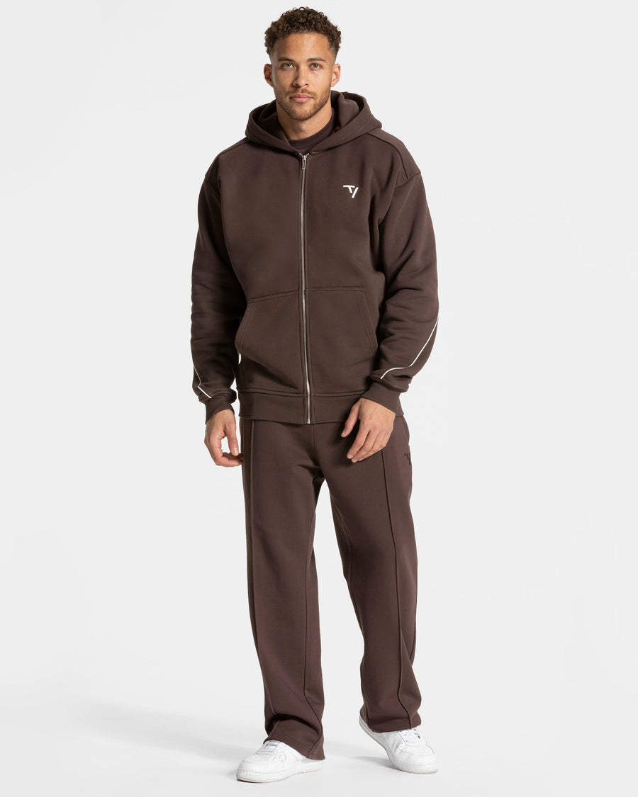 Contrastline Straight Leg Jogger "Espresso"