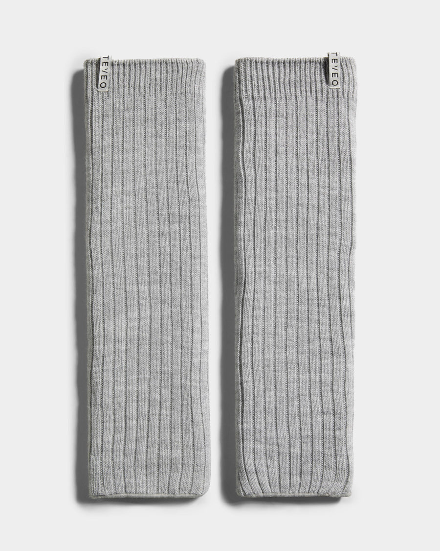 Knit Stulpen "Grau Meliert"