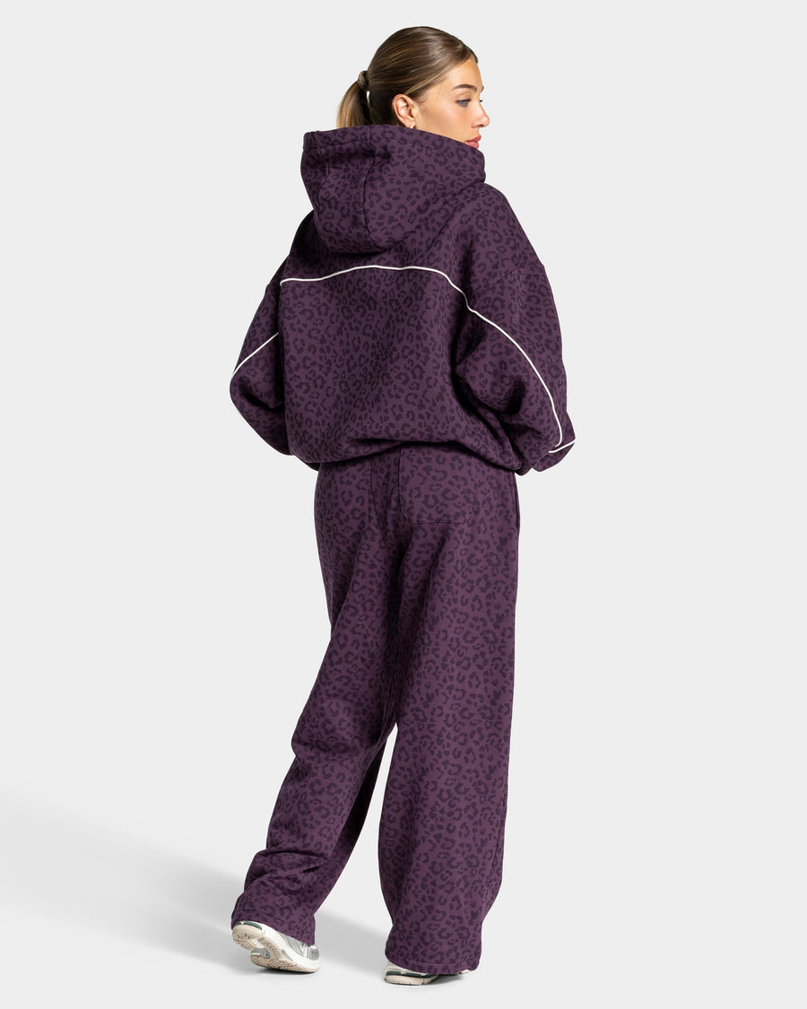 Contrastline Wide Leg Jogger "Leo Blackberry"