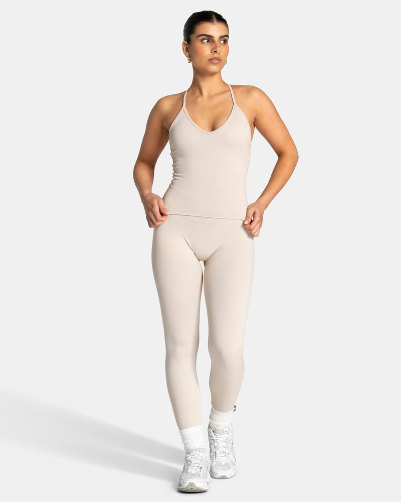 Lift Sculpt Scrunch Leggings "Cream"
