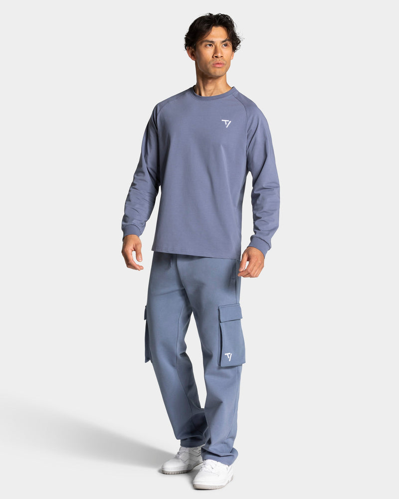 Lift Wide Leg Cargo Jogger "Stahlblau"