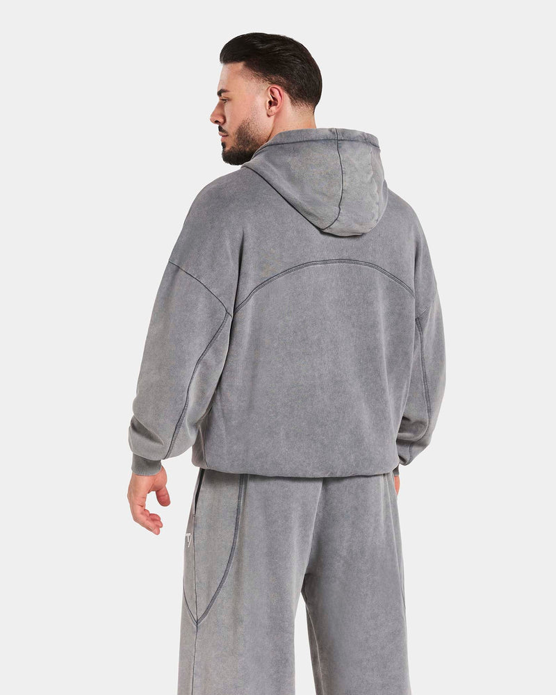 Legacy Lifting Oversized Zip Hoodie "Acid Grey"