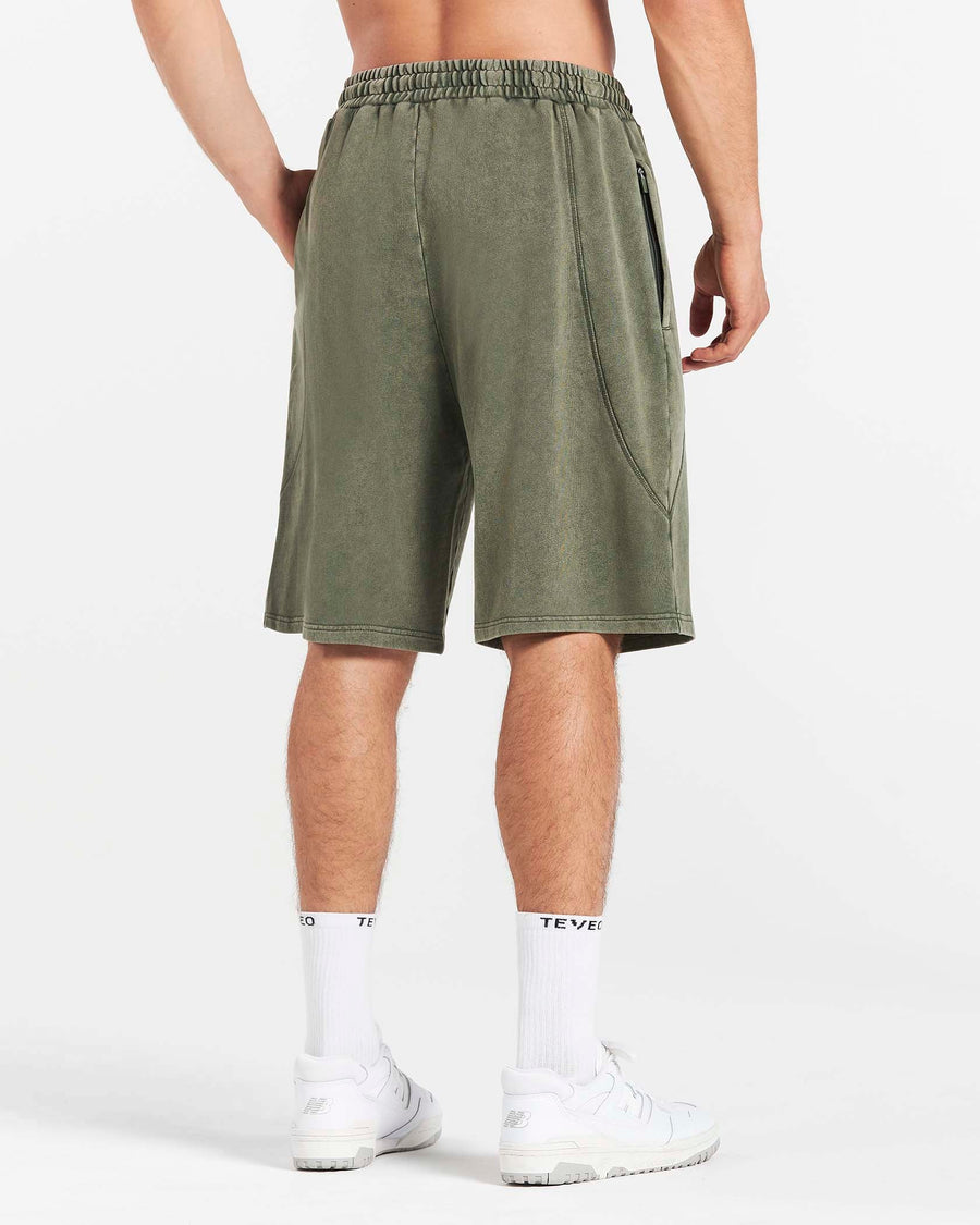 Legacy Lifting Oversized Shorts "Acid Khaki"