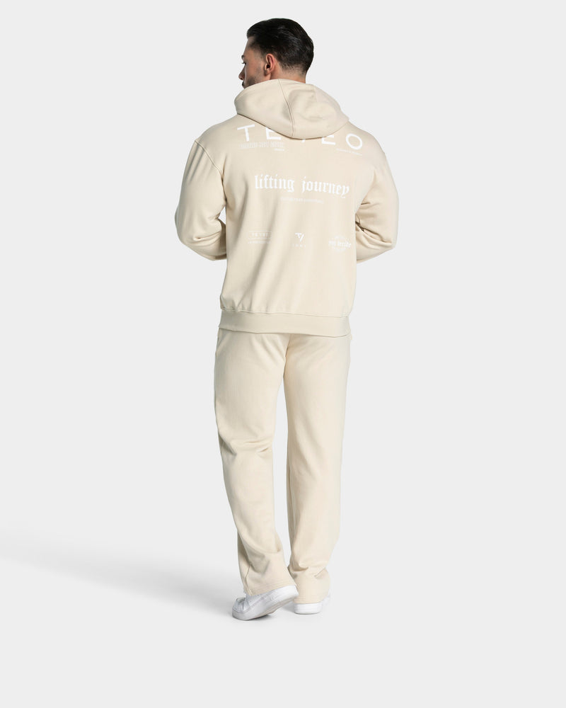 Lifting Journey Zip Hoodie "Cream"