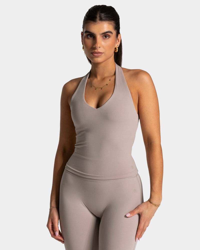 Luxmotion Neckholder Top "Stone"