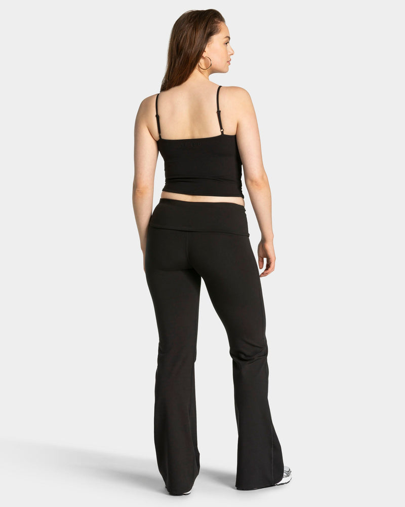 Mellow Gathered Top "Schwarz"