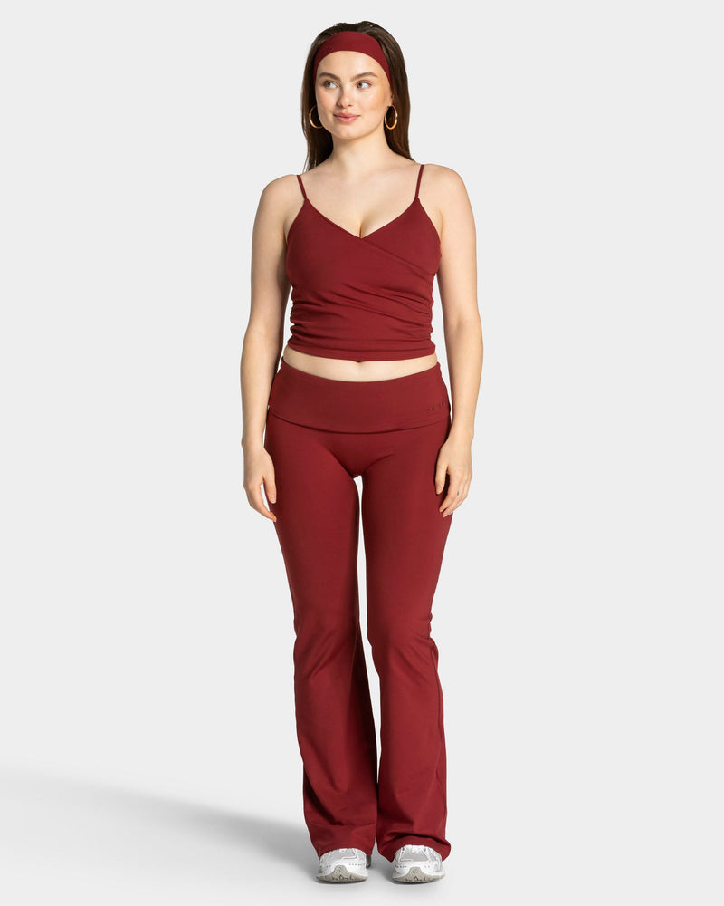 Mellow Gathered Top "Weinrot"