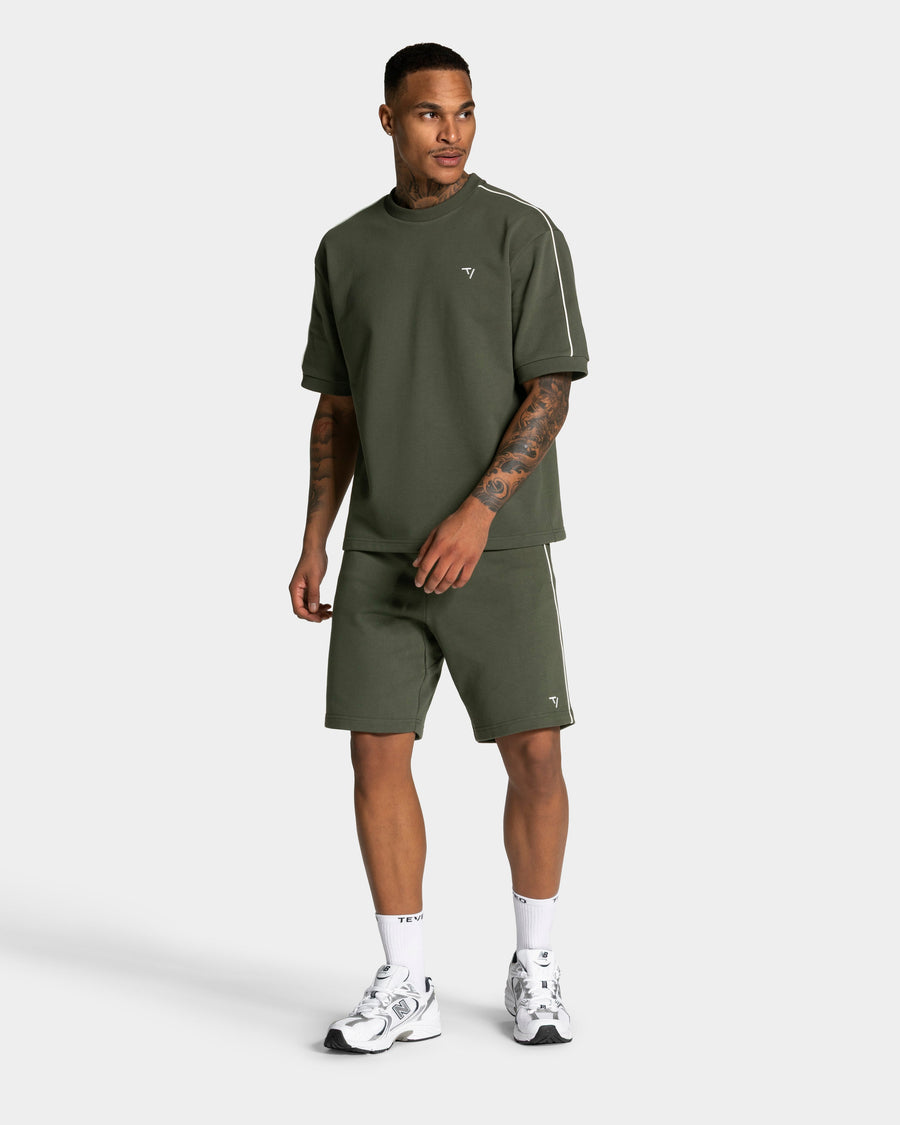 Contrastline Oversized T-Shirt "Khaki"