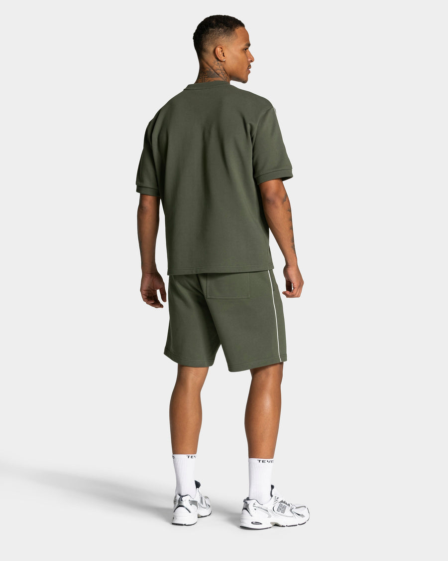 Contrastline Shorts "Khaki"