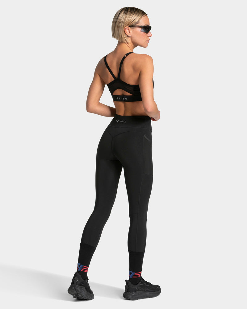 RUN Leggings "Schwarz"
