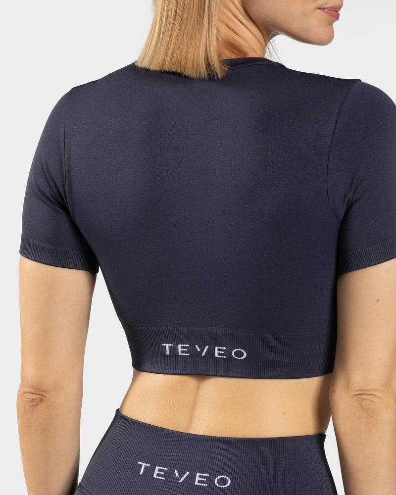 Sensation Crop Top "Dunkelblau"