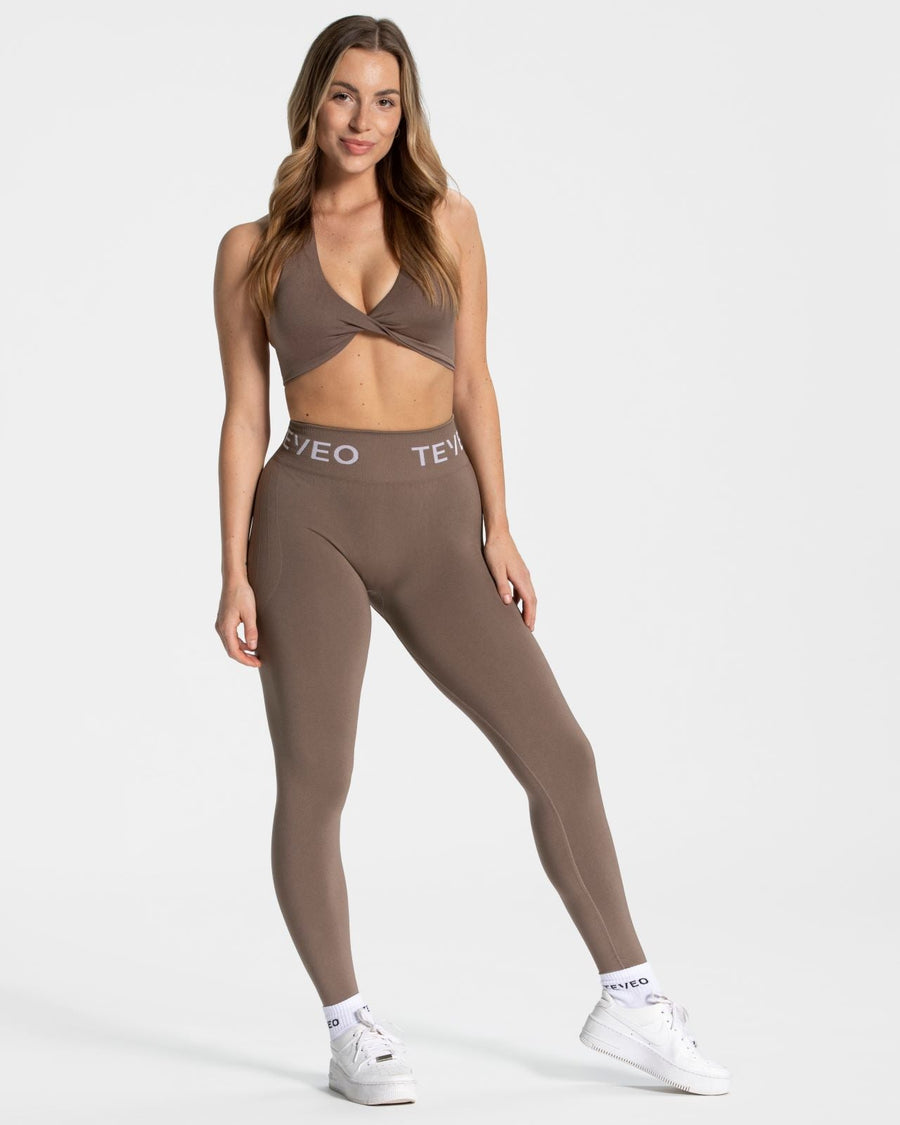 Signature Covert Scrunch Leggings "Mokka"