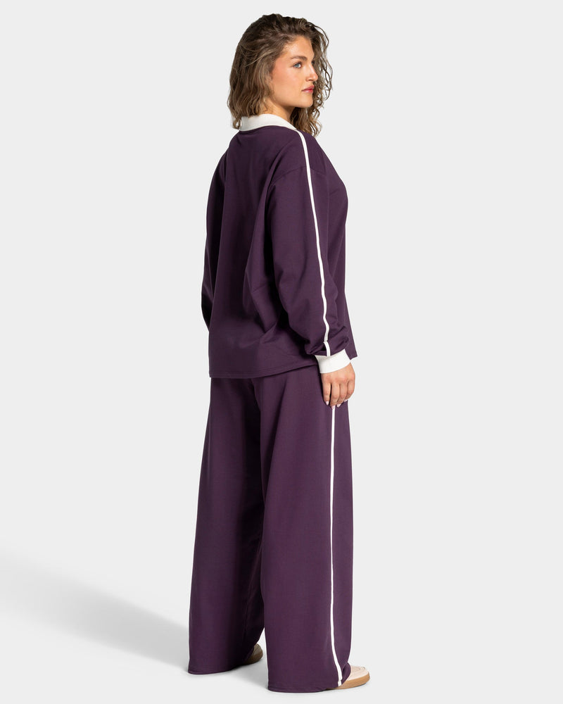 Soft Polo Longsleeve "Blackberry"