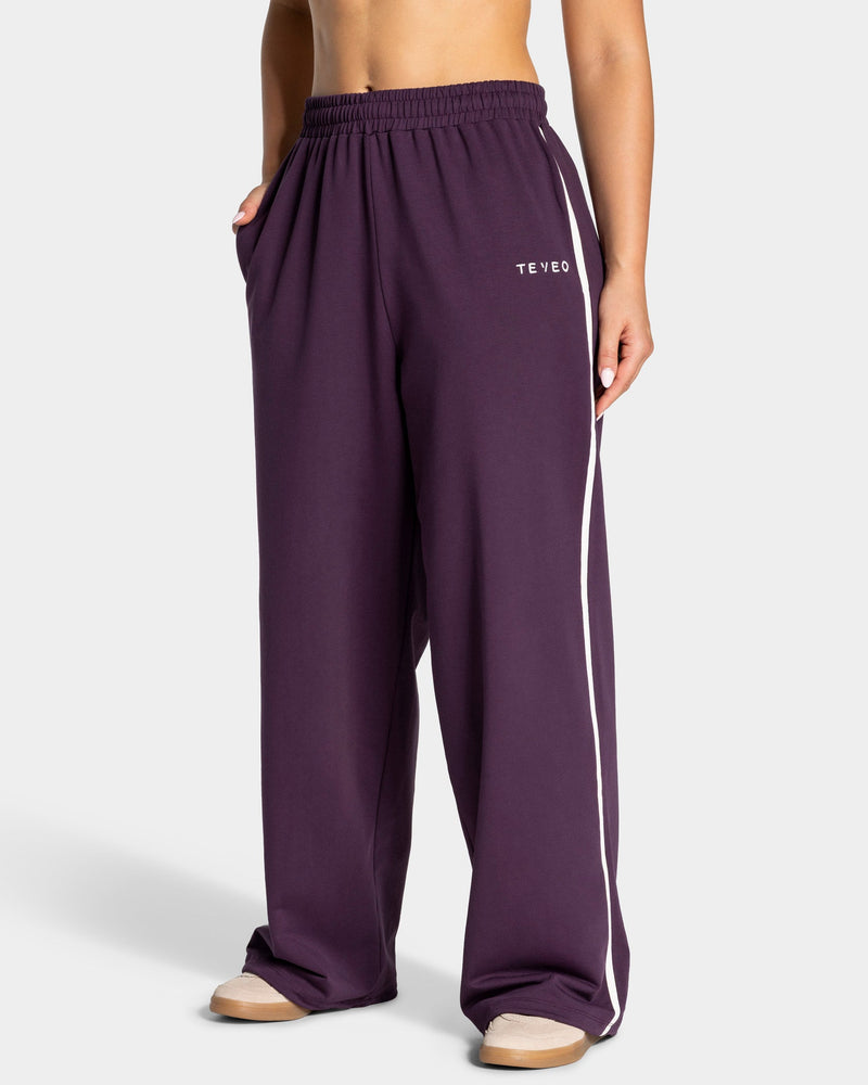 Soft Wide Leg Jogger Regular "Blackberry"