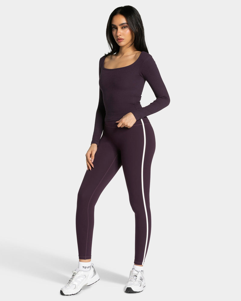 Soft Ribbed Longsleeve "Blackberry"