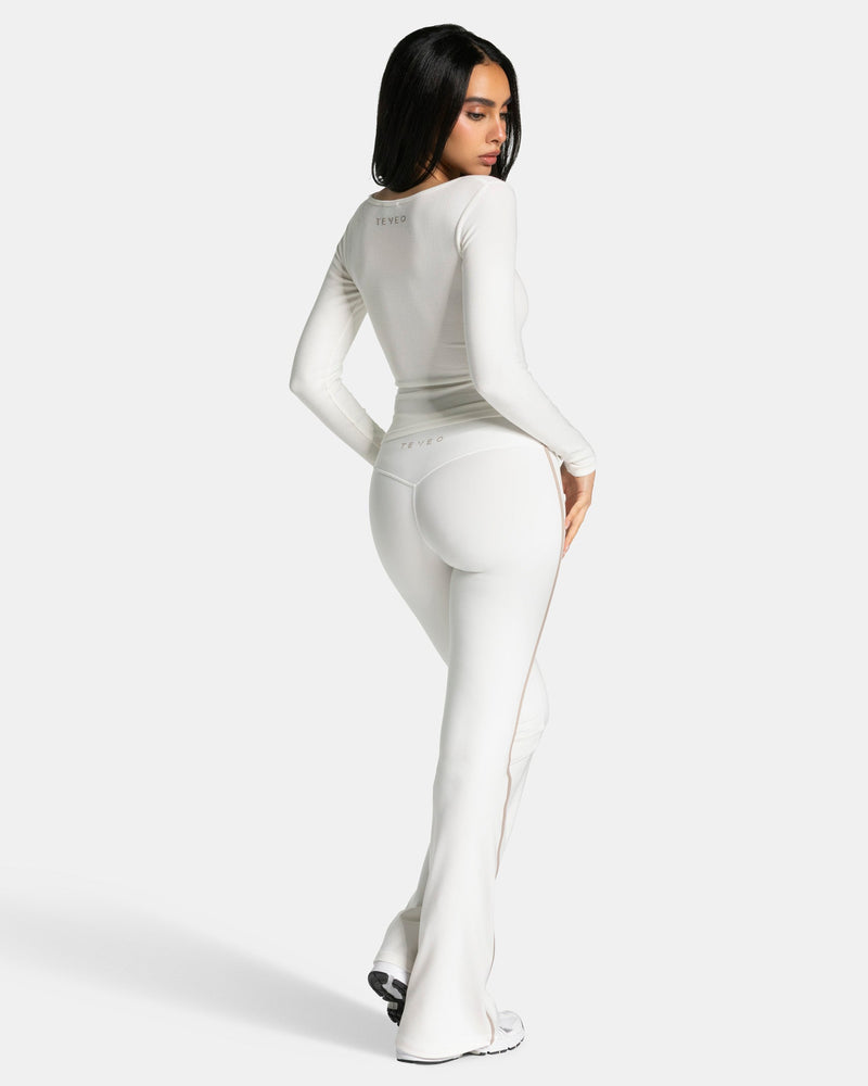 Soft Flared Leggings Regular "Off White"