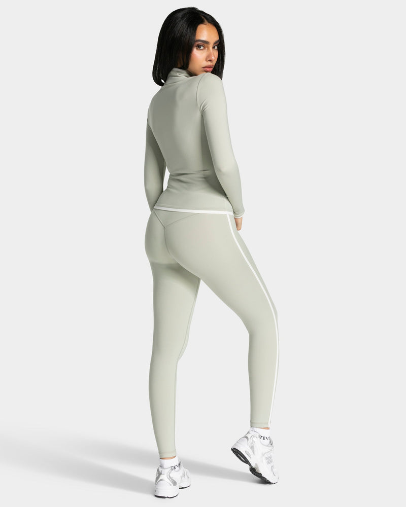 Soft Shaping Zip Jacke "Pistachio"
