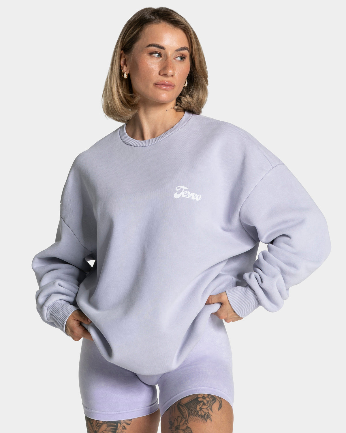 Acid Oversized Sweater "Flieder"