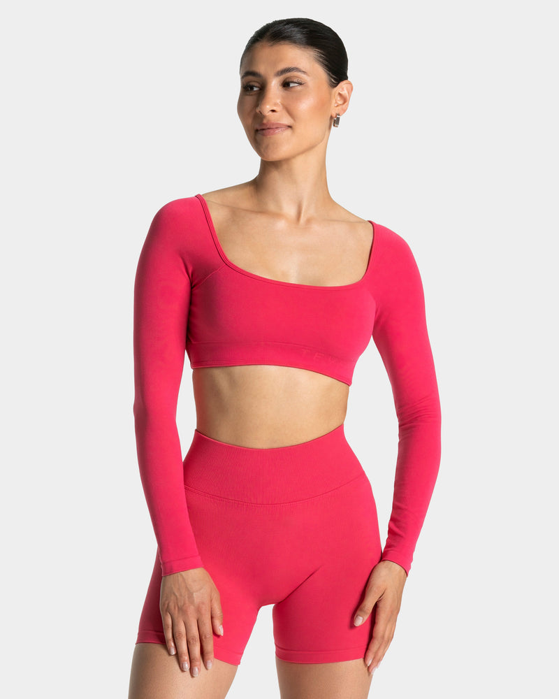 Femme Backless Longsleeve "Berry"