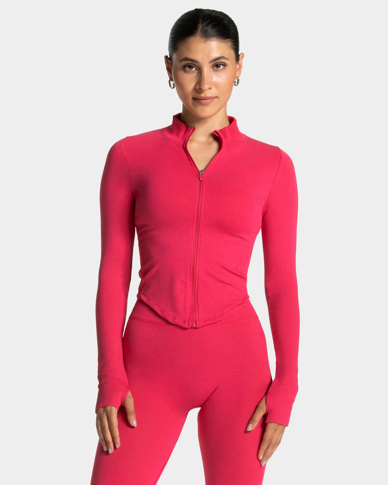 Femme Shaping Zip Jacke "Berry"